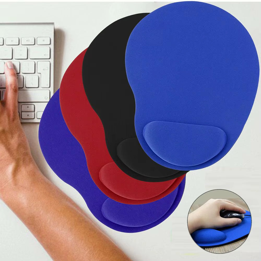 Ergonomic Wrist Rest Mouse Pad Comfortable Wrist Support Non Slip Mice Mat Soft Mousepad for PC Laptop Computer