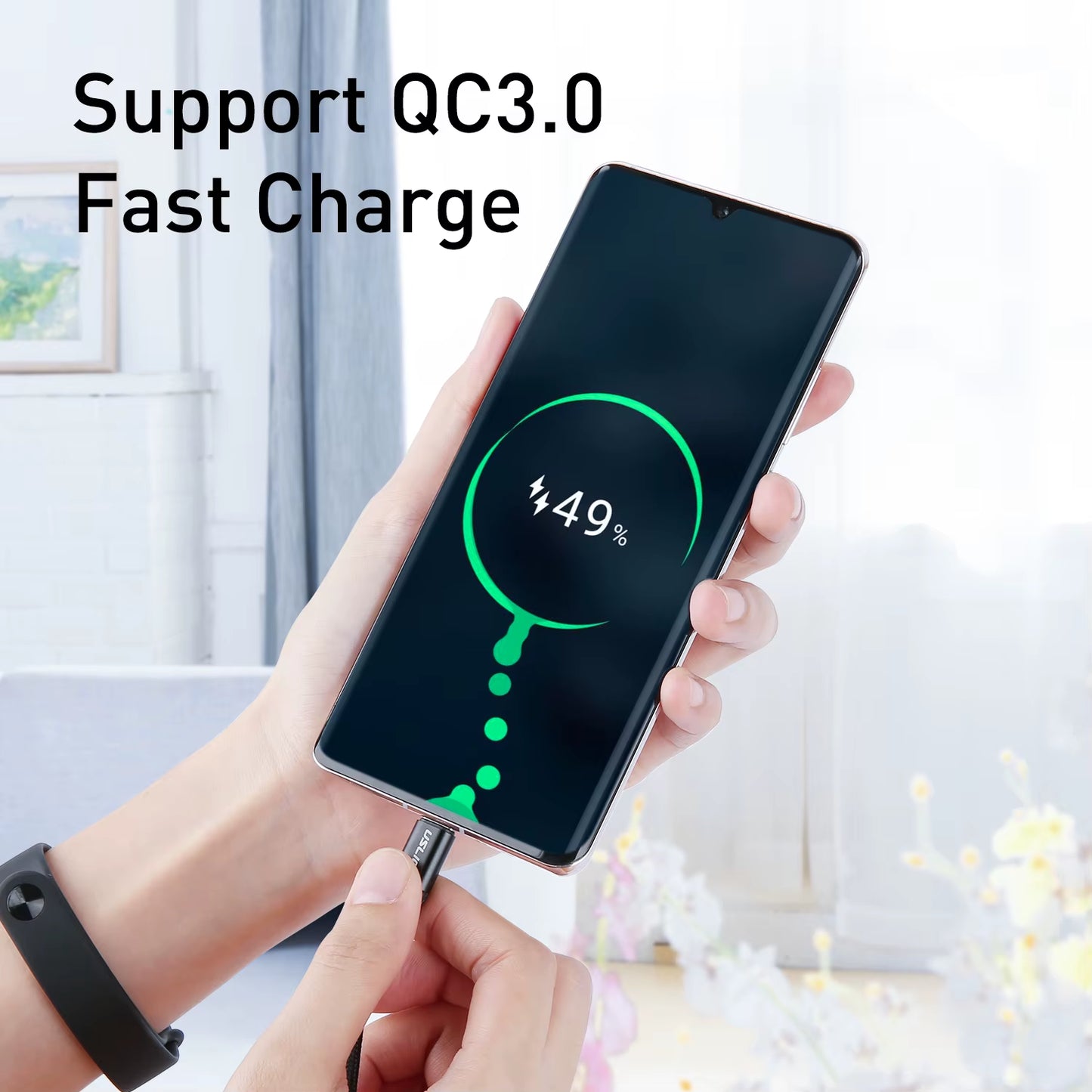 PD 60W Type-C to Type-C Fast Charging Cable with QC 3.0 for MacBook, Xiaomi 12, POCO X4, Samsung S22 Ultra, and OnePlus 9RT
