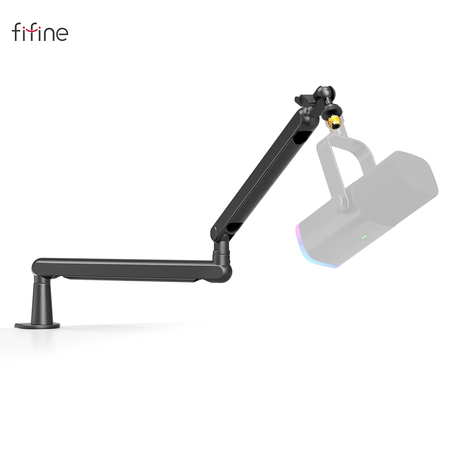 Adjustable Low-Profile Arm Microphone Stand with Cable Managment/Desk Mount, Suspension Boom for K688 Ampligame AM8-BM88