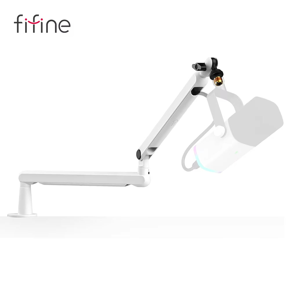 Adjustable Low-Profile Arm Microphone Stand with Cable Managment/Desk Mount, Suspension Boom for K688 Ampligame AM8-BM88