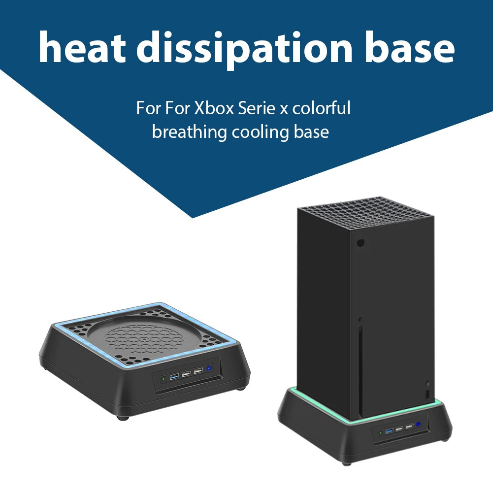 Cooling Fan Bracket Gaming Accessories Bracket Base for Xbox Series X Cooling Fan Bracket with 3 Usb-Port