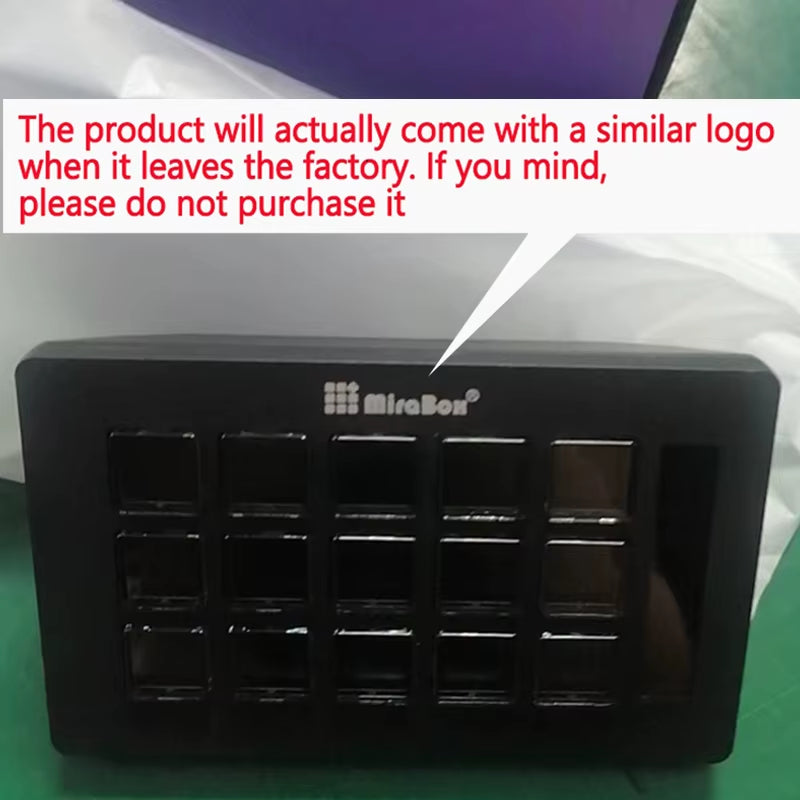 Visual Stream Deck Keyboard Lcd Button 15 Keys Live Content Creation Controller Custom Button for Windows/Macos/Android/Ios Gift
