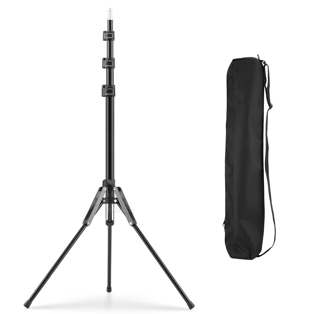 1.9M/75Inch Aluminium Light Stand Photography Light Tripod Monopod Light Bracket for LED Video Light Flash Travel 1/4 Screw