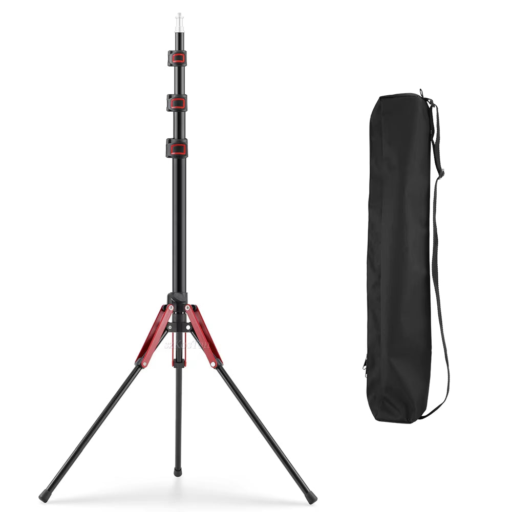 1.9M/75Inch Aluminium Light Stand Photography Light Tripod Monopod Light Bracket for LED Video Light Flash Travel 1/4 Screw