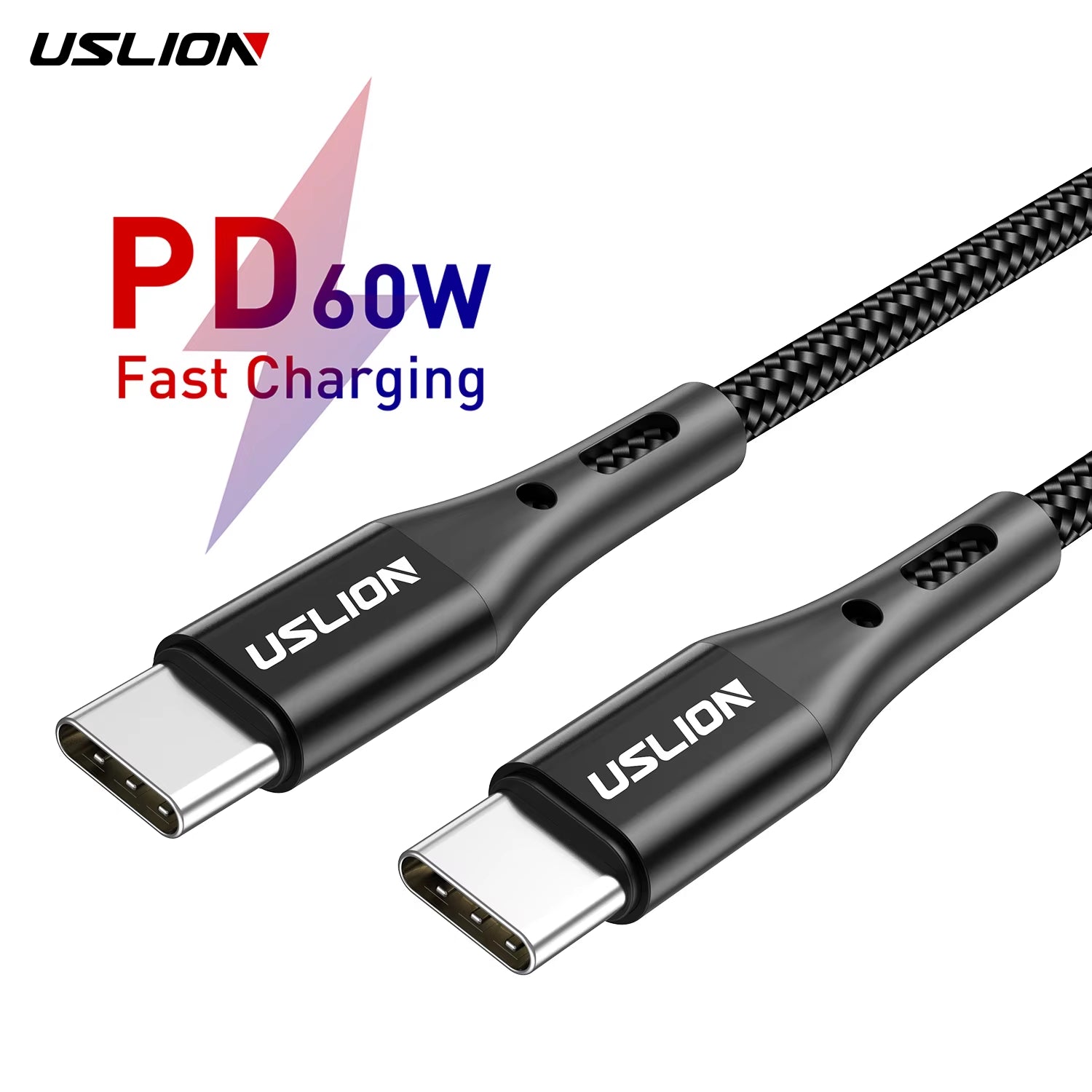 PD 60W Type-C to Type-C Fast Charging Cable with QC 3.0 for MacBook, Xiaomi 12, POCO X4, Samsung S22 Ultra, and OnePlus 9RT