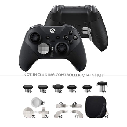 Metal D-Pad Trigger Paddles Replacement Thumbstick for Xbox One Elite Controller Series 2 Parts Repair Kit Accessories