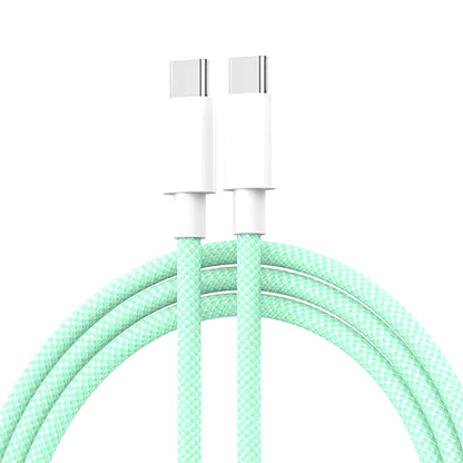 USB-C to USB-C Fast Charging PD 60W Cable for iPhone 15, Android, Samsung, and Huawei - Braided Charger Cable