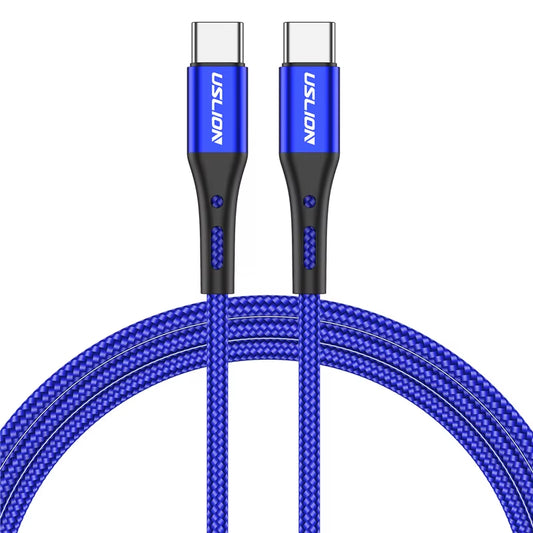 PD 60W Type-C to Type-C Fast Charging Cable with QC 3.0 for MacBook, Xiaomi 12, POCO X4, Samsung S22 Ultra, and OnePlus 9RT