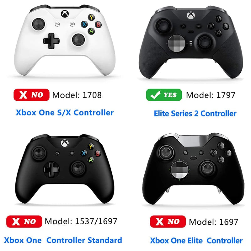 Metal D-Pad Trigger Paddles Replacement Thumbstick for Xbox One Elite Controller Series 2 Parts Repair Kit Accessories