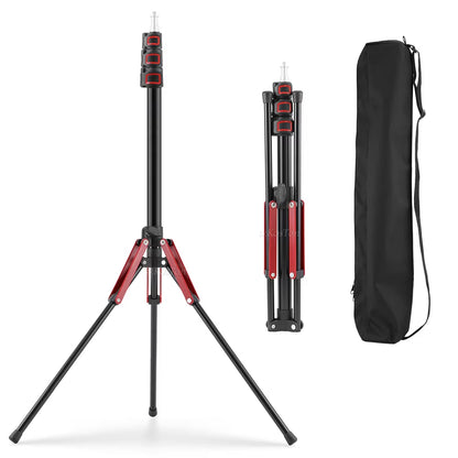 1.9M/75Inch Aluminium Light Stand Photography Light Tripod Monopod Light Bracket for LED Video Light Flash Travel 1/4 Screw
