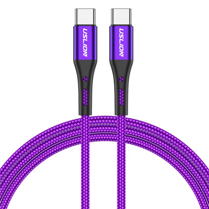 PD 60W Type-C to Type-C Fast Charging Cable with QC 3.0 for MacBook, Xiaomi 12, POCO X4, Samsung S22 Ultra, and OnePlus 9RT