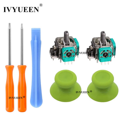 2 PCS 3D Analog Joystick Stick Sensor Module Potentiometers & Thumbstick Grips for Microsoft Xbox One S X Controller