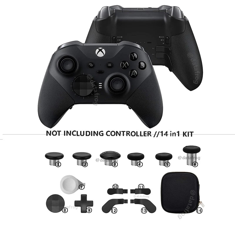 Metal D-Pad Trigger Paddles Replacement Thumbstick for Xbox One Elite Controller Series 2 Parts Repair Kit Accessories