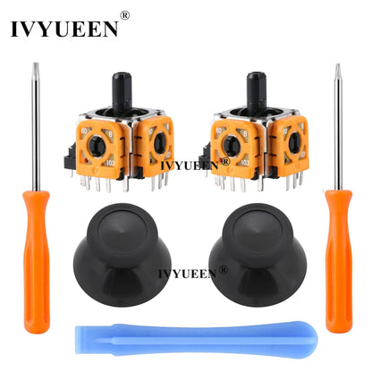 2 PCS 3D Analog Joystick Stick Sensor Module Potentiometers & Thumbstick Grips for Microsoft Xbox One S X Controller
