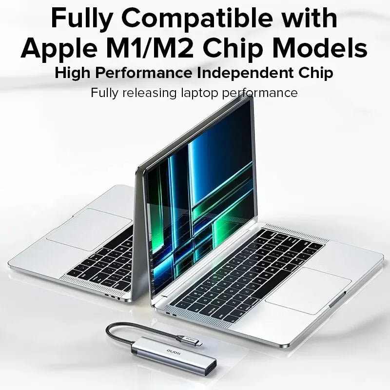 7 in 1 USB C Hub Multiport Adapter, 4K/60Hz HDMI 2.0, 100W PD, USB-A 5Gbps & USB-C 480Mbps Data Ports, SD/TF Card Reader